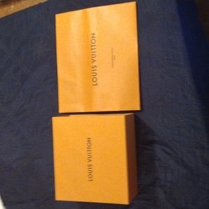 Authentic Louis Vuitton gift box and bag